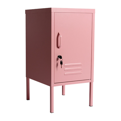 Duurzame Mini Pink Metal Locker Cabinet-Enige de Deurstudent Storage van het Bedstaal